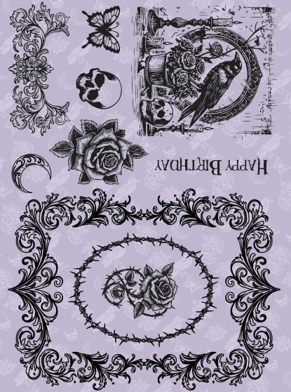Dawn Bibby Creations Gothic Romance. Midnight Elegy Stamp