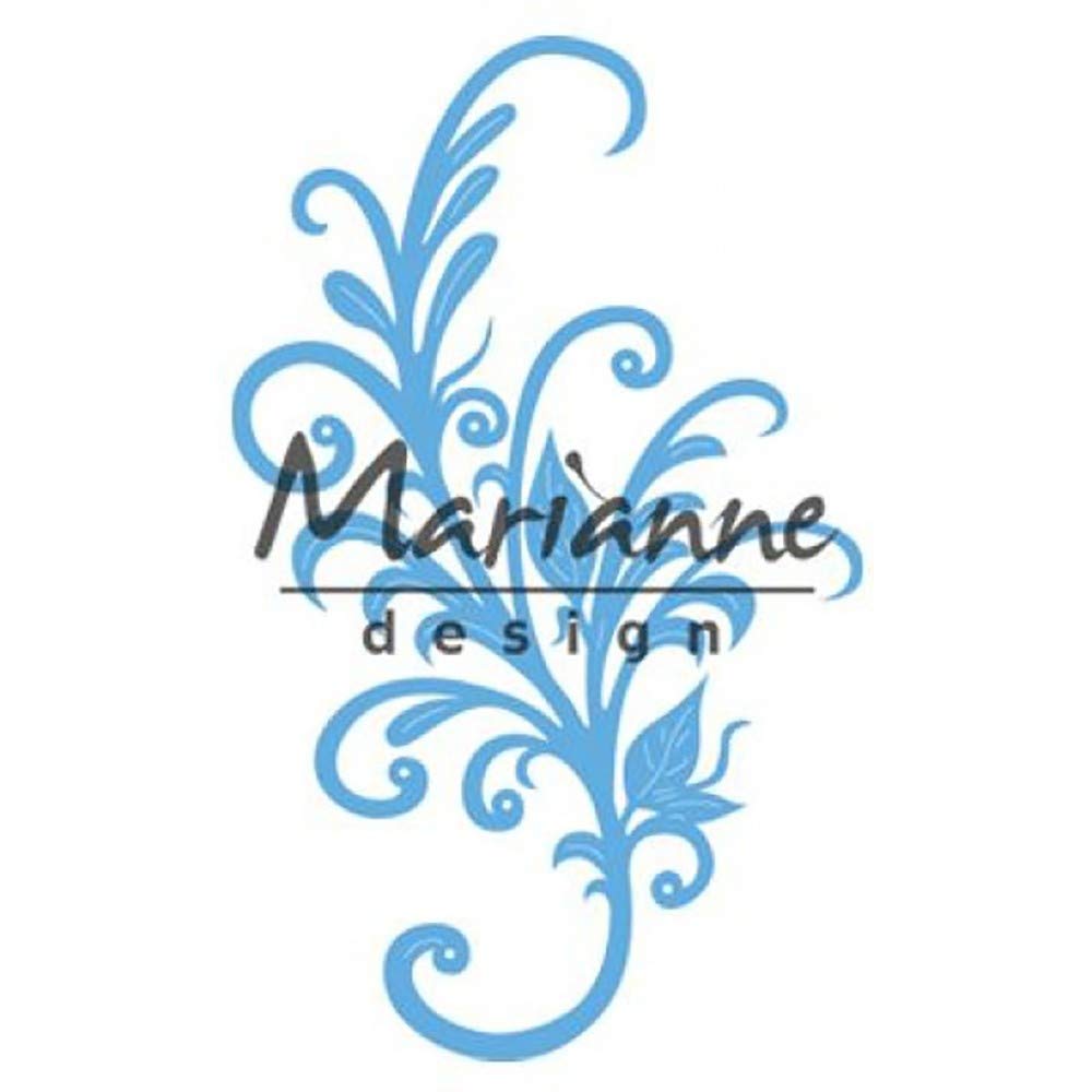 Marianne Design 1 x Creatables Anja's Floral Ornament Die, Blue, Large