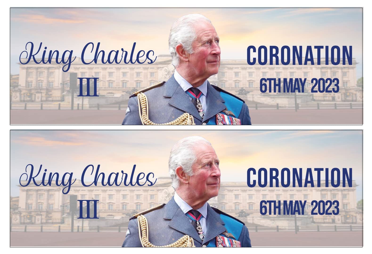 Handmade By Stukk King Charles III Coronation Celebration Banners Royal British Party Decoration,multicoloured,Small