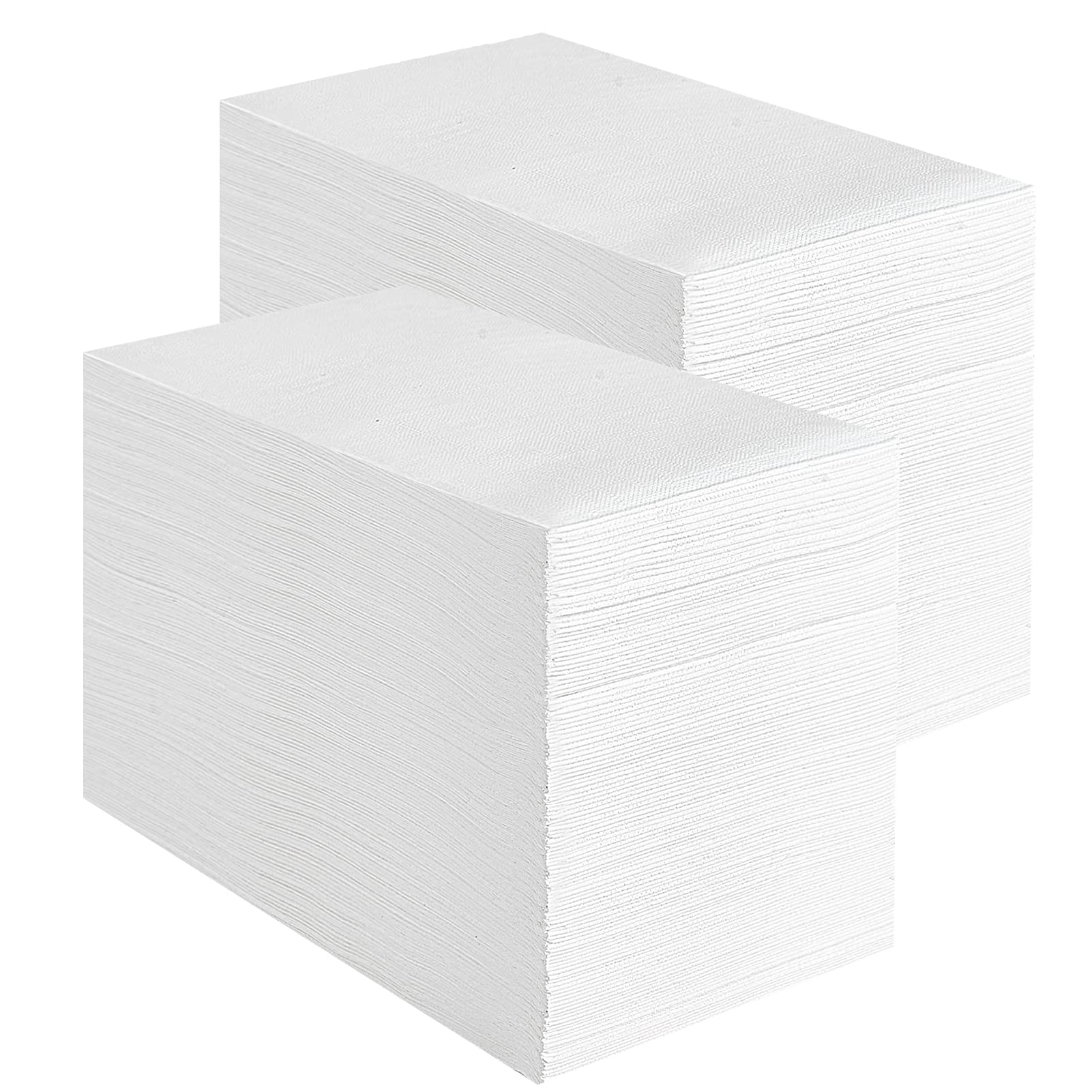 400 Pack Vplus Premium Quality Guest Towels Disposable Dinner Napkins Soft, Absorbent, Party Napkins for Wedding Reception,Parties, Dinners or Catering Events，and Everyday Use (White, 400)