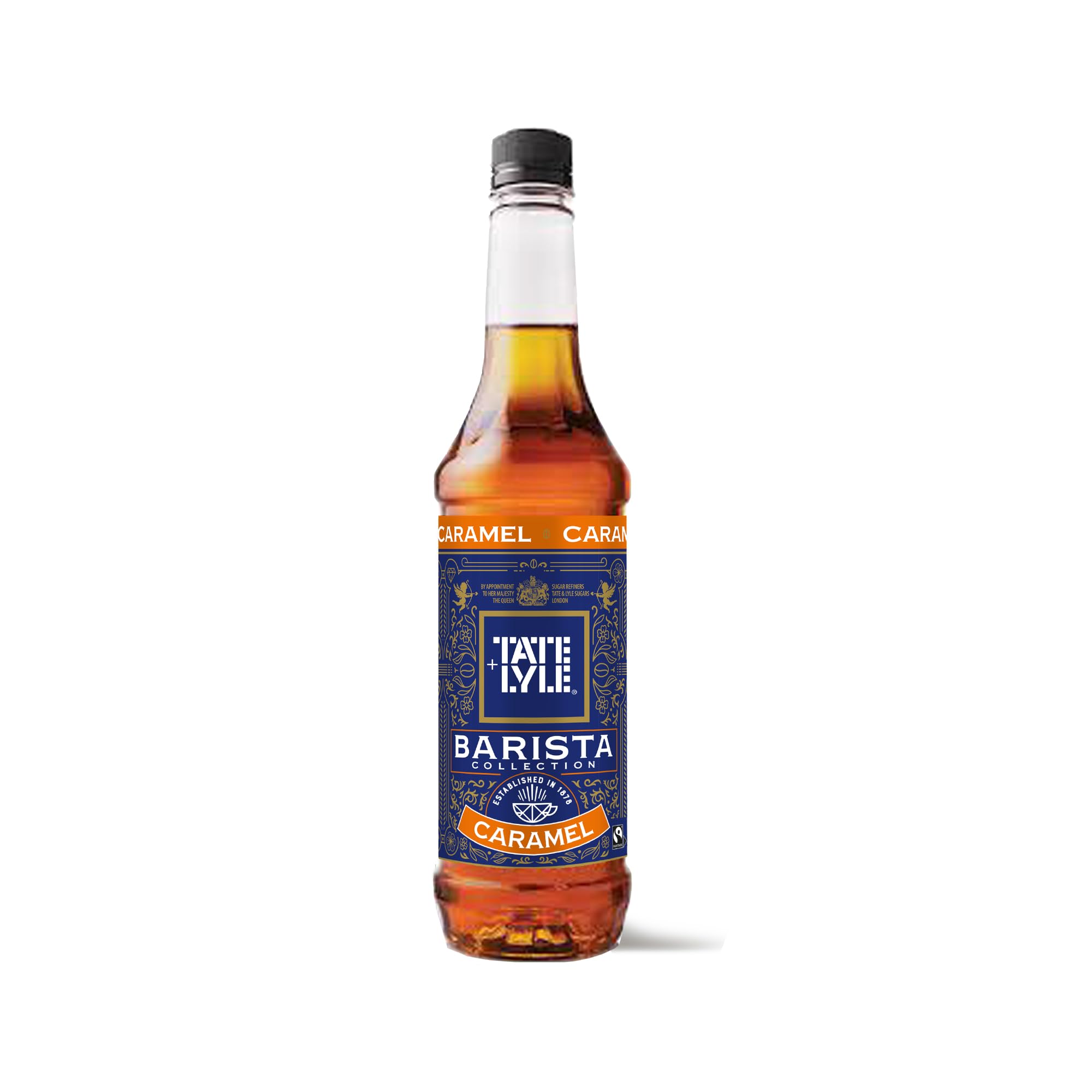 Tate & Lyle - Caramel Syrup - Fairtrade Syrup Set, Vegan and Vegetarian Friendly - Caramel Syrup for Coffee, Cold Drinks and Hot Drinks - Produced in the UK - 750ml
