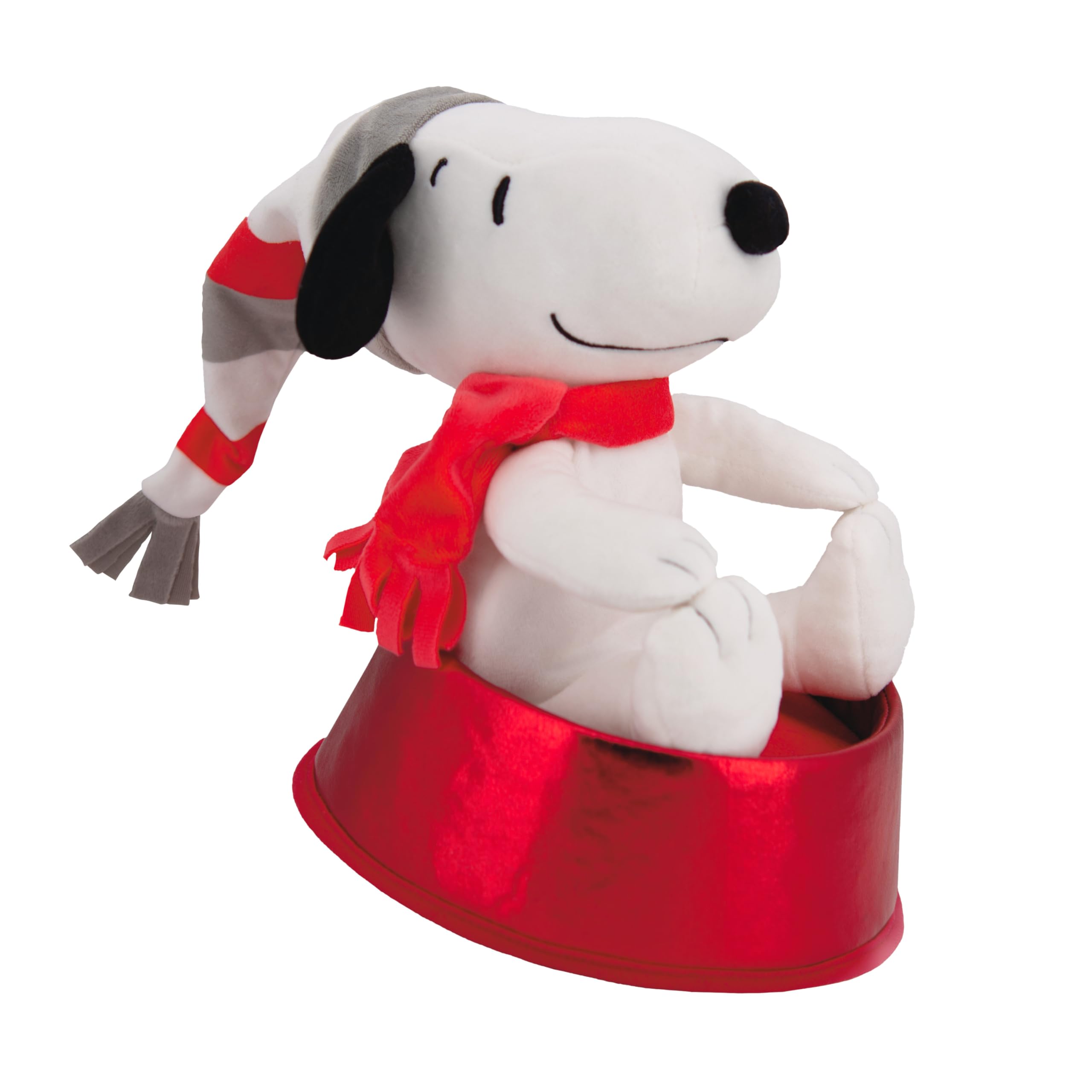 Hallmark Christmas Tree Topper, SNOOPY Tree Topper, PEANUTS Comics, Red and White