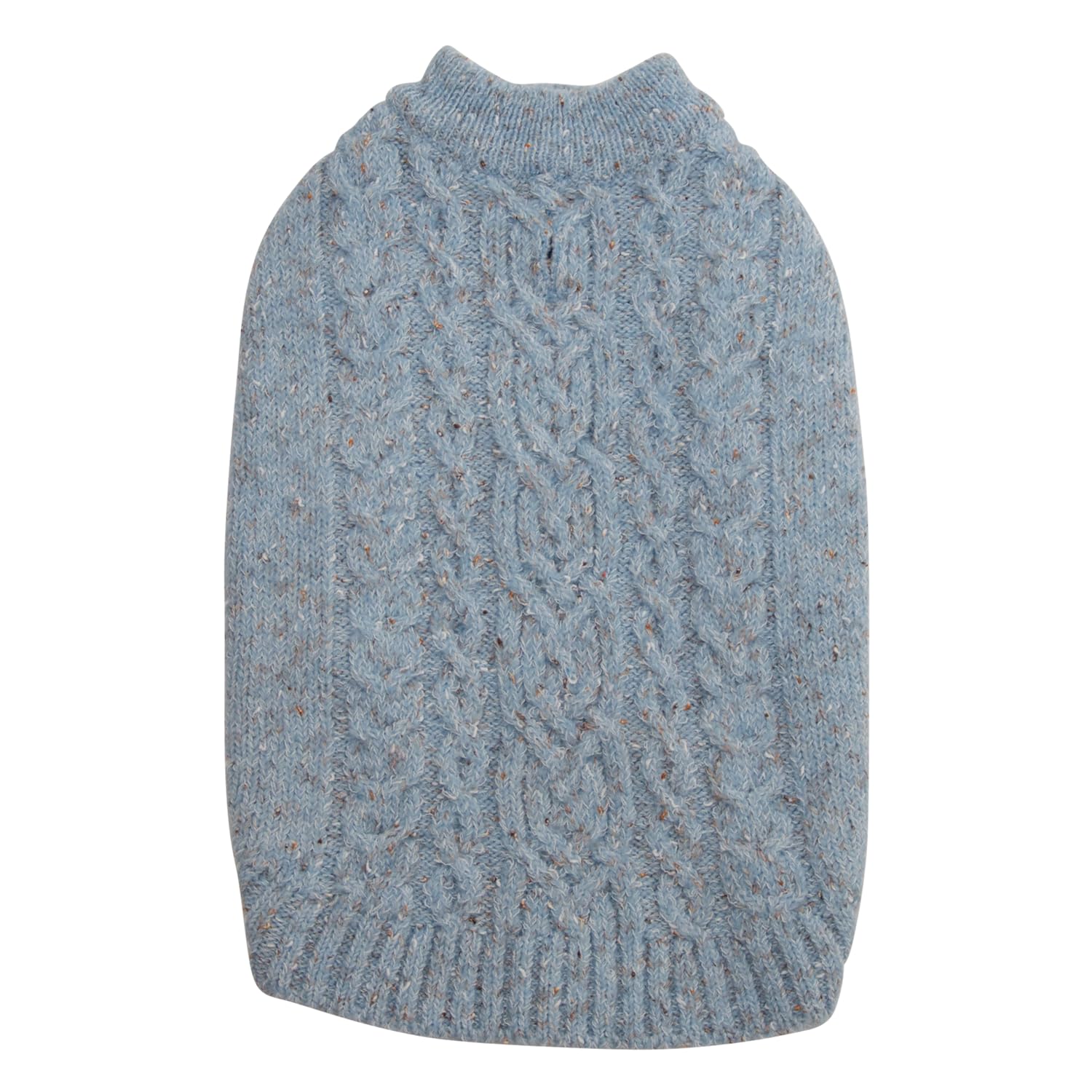 JACK AND VANILLA, Dog Jumper with Soft Cable, Modern and Chic Design, Ideal for Walks, Size XL, Light Blue, Model 5Th Avenue Dogwalk
