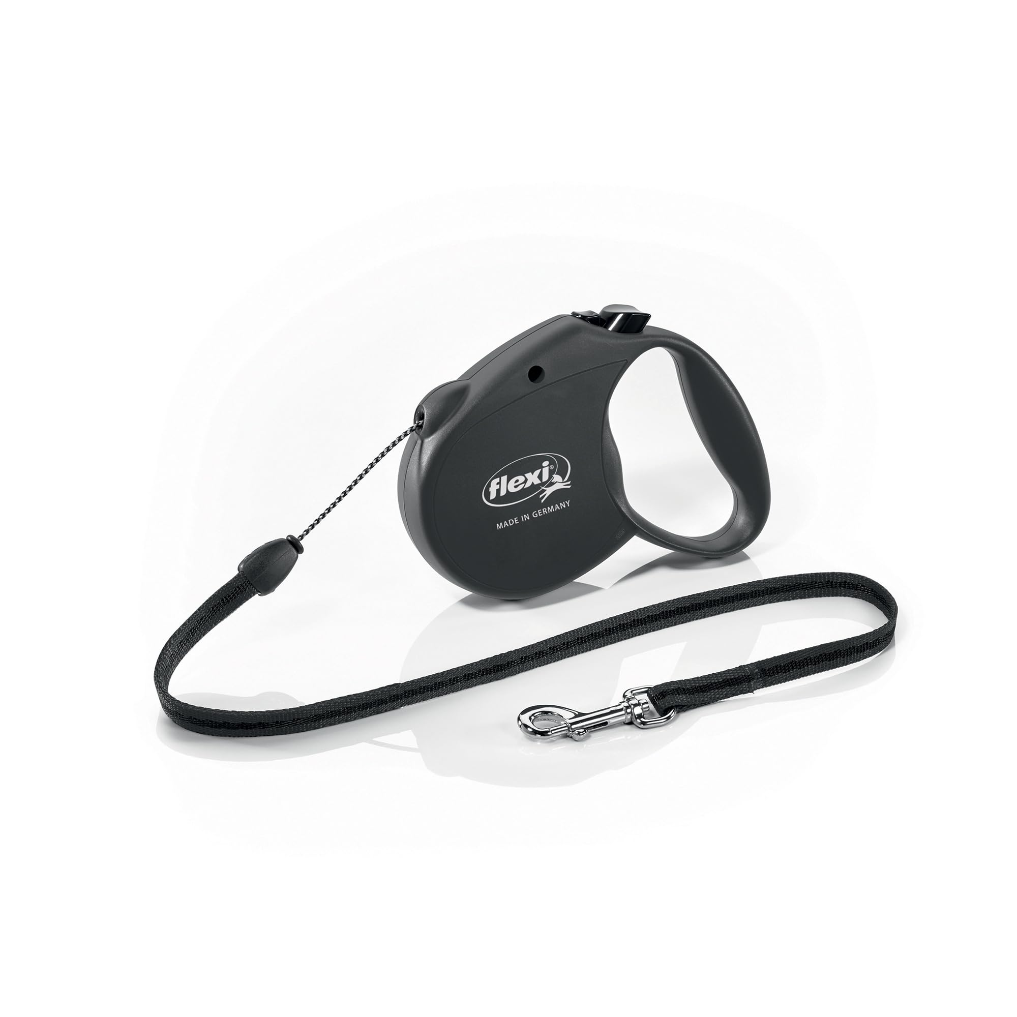 Flexi Fun Retractable Lead Size S, 5 m Cord for Dogs up to 12 kg, Black