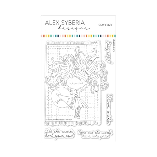 Alex Syberia Designs Stay Cozy Stamp Set, White