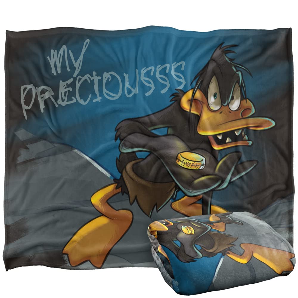 LOONEY TUNES WB 100: Blanket, 152 x 127 cm Daffy My Precious Silky Touch Super Soft Throw Blanket