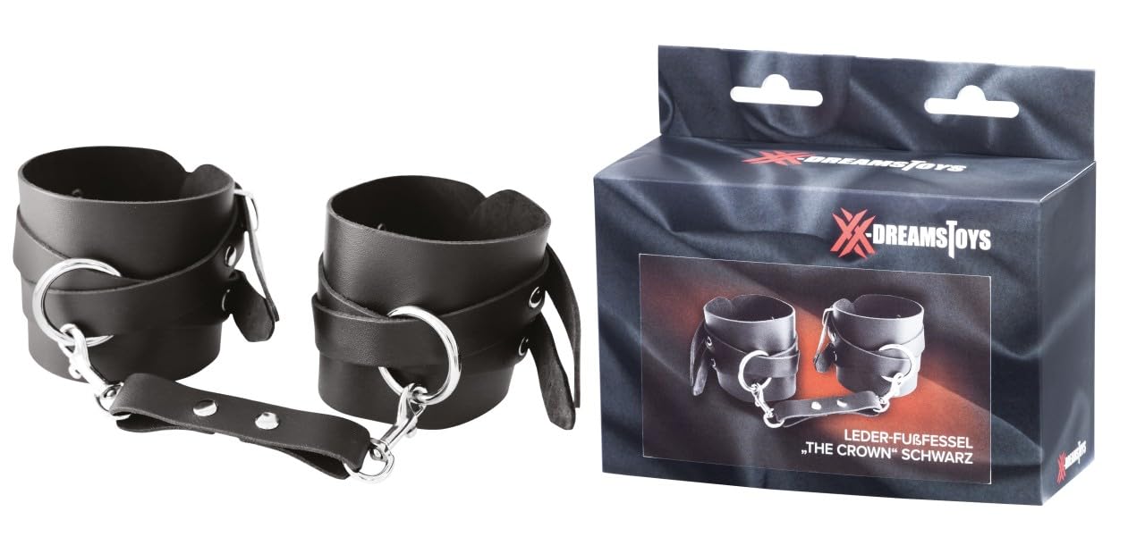 XX-DREAMSTOYS The Crown Ankle Cuffs Black 31 cm