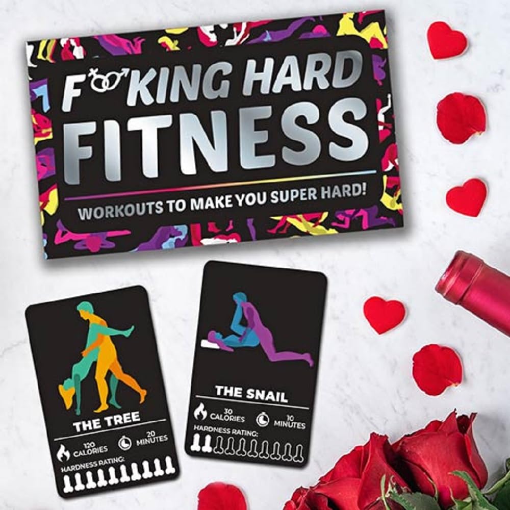 Gift Republic F*cking hard Fitness Fitness Cards Multicolor 5.51 x 3.15 x 0.98 inches