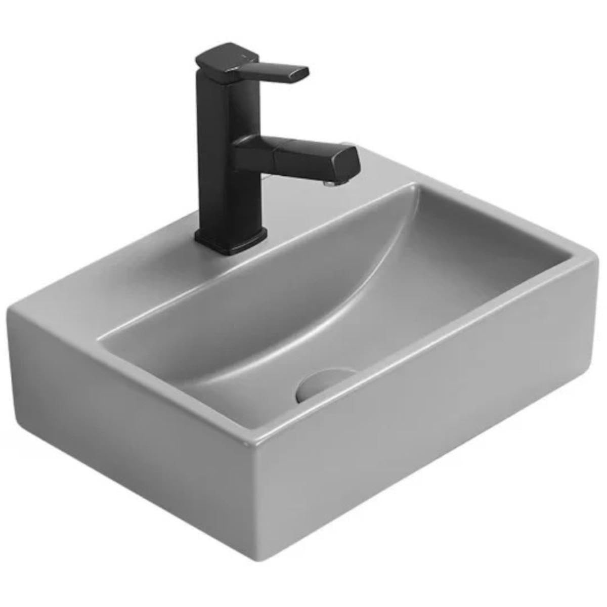 Mexen Bathroom Sink with a Single Bowl Mini - Light Grey matt – 21094061