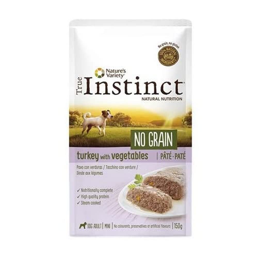 Natures variety True Canine Adult NO Grain Turkey Vegetables 150GR, Black, Standard (Package may vary)