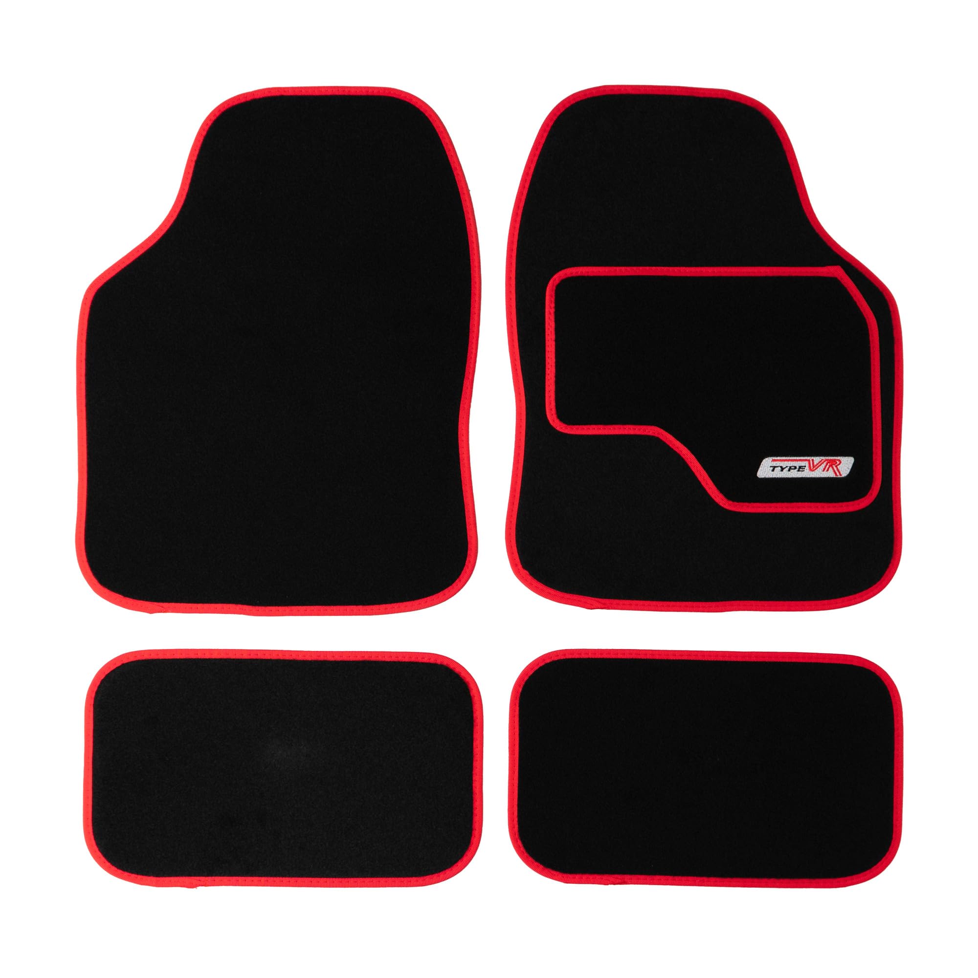 Sakura SS5306 Universal Car Mat Set,Red