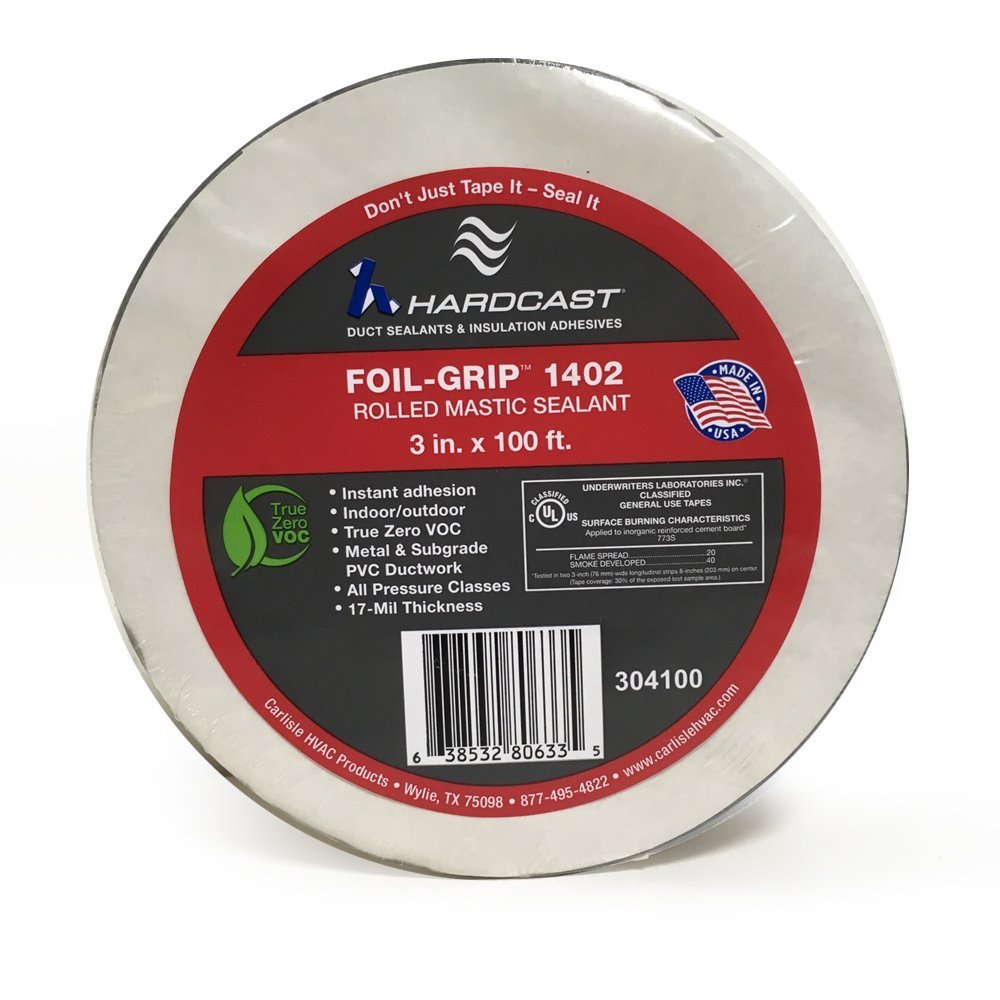 Hardcast Rolled Mastic Duct Sealants Foils 3'' X100