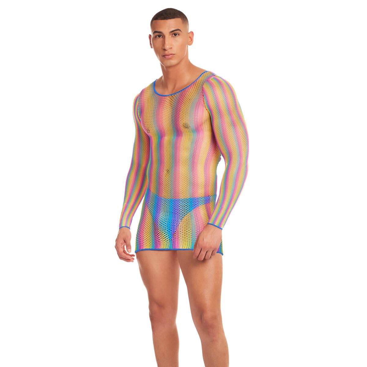 Rainbow Party L/XL Multicolor Lingerie Set