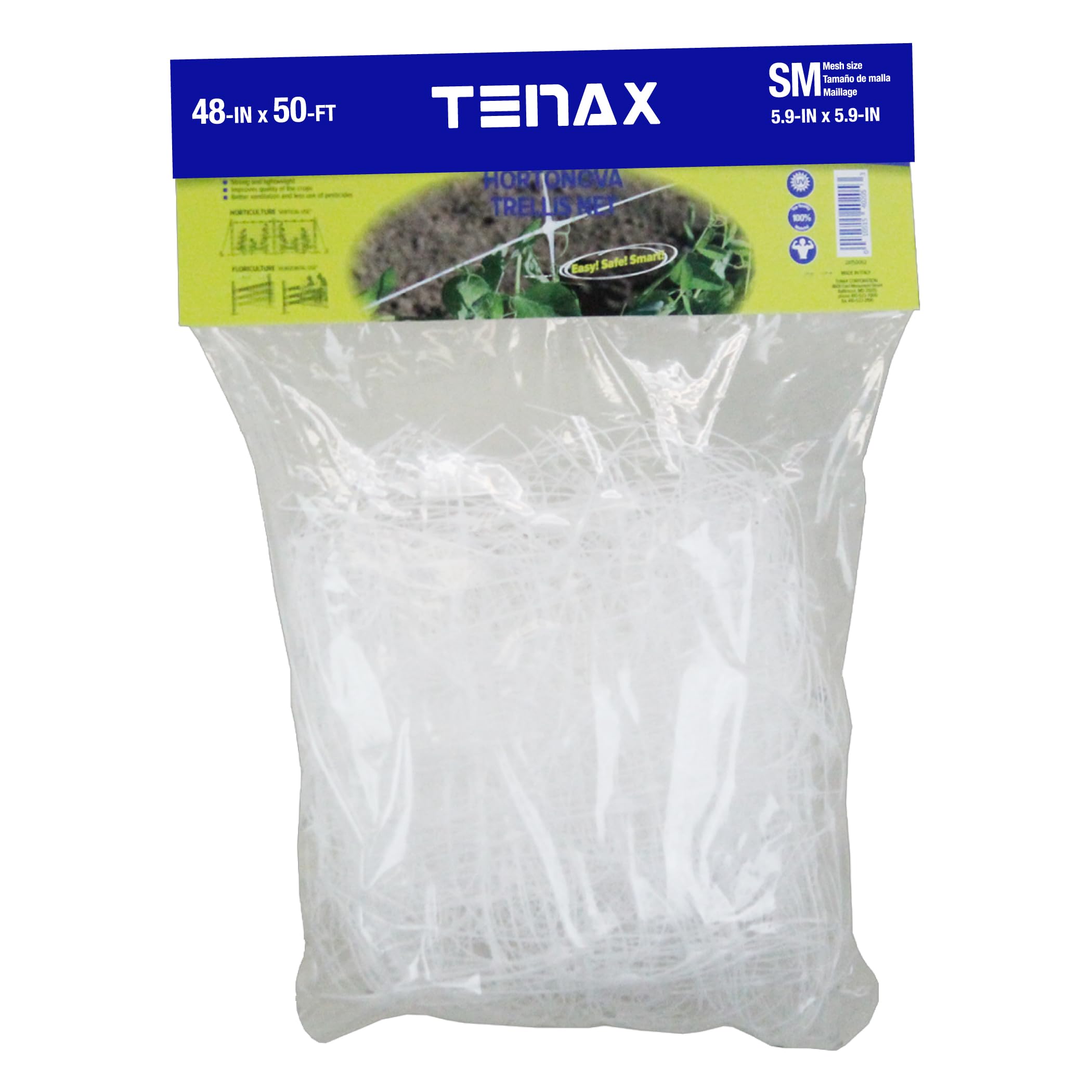 Tenax 2A150059 Hortonova Plant Trellis Net, 4 x 50'