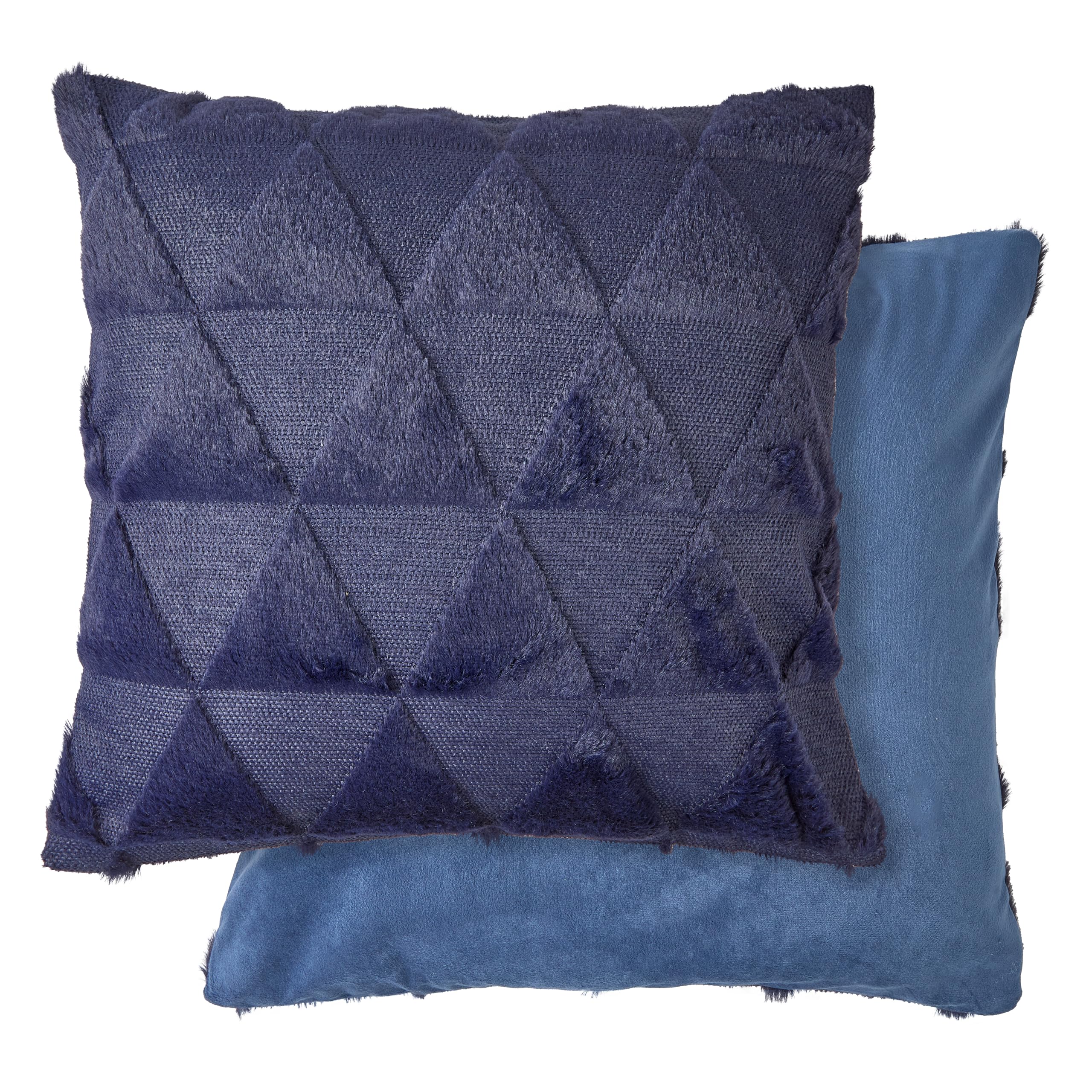 Emma Barclay Nyla Soft Touch Geometric Tufted Cushion Cover (Navy blue)