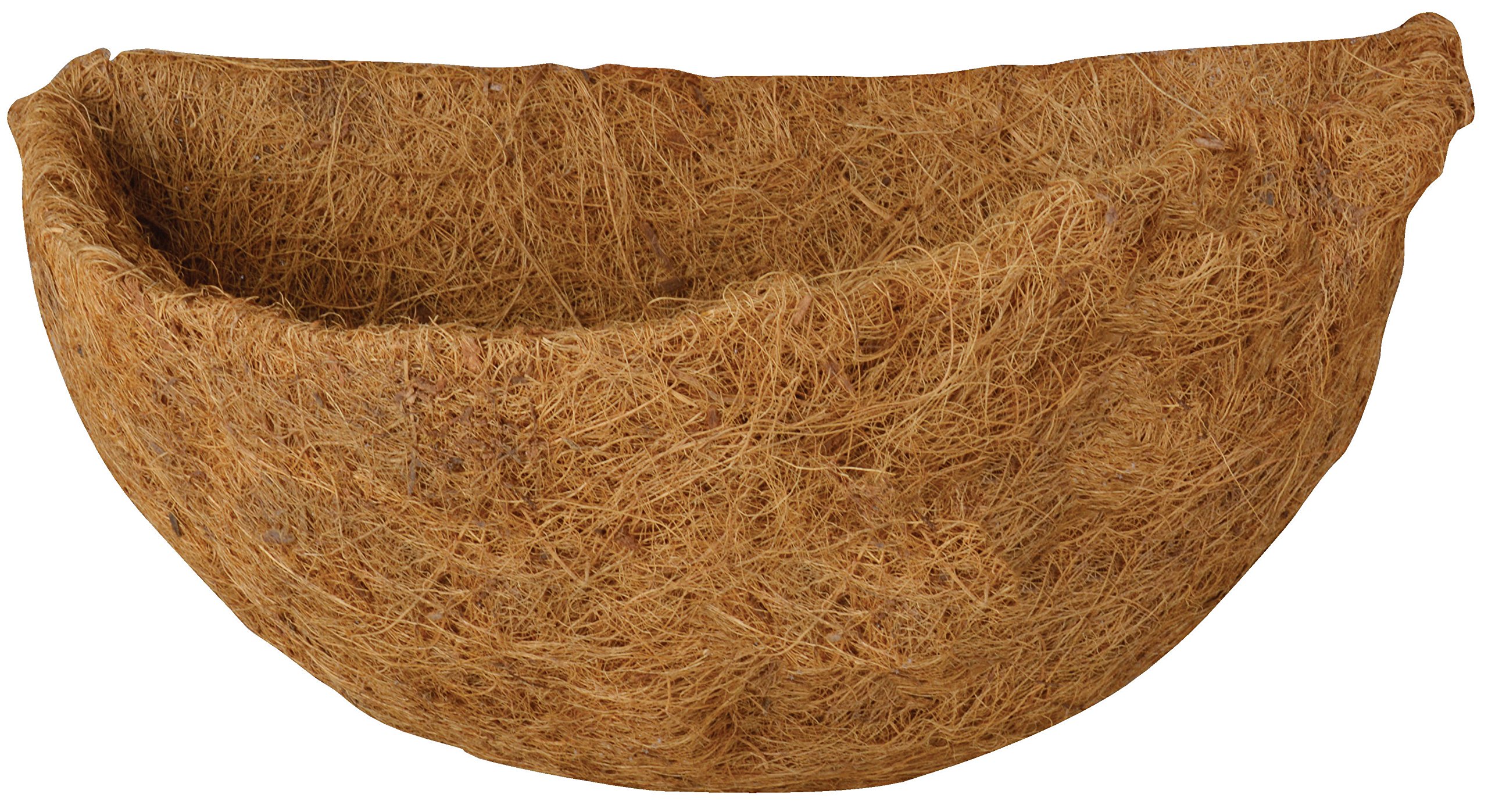 Half Round Coir Hanging Basket Insert, Brown