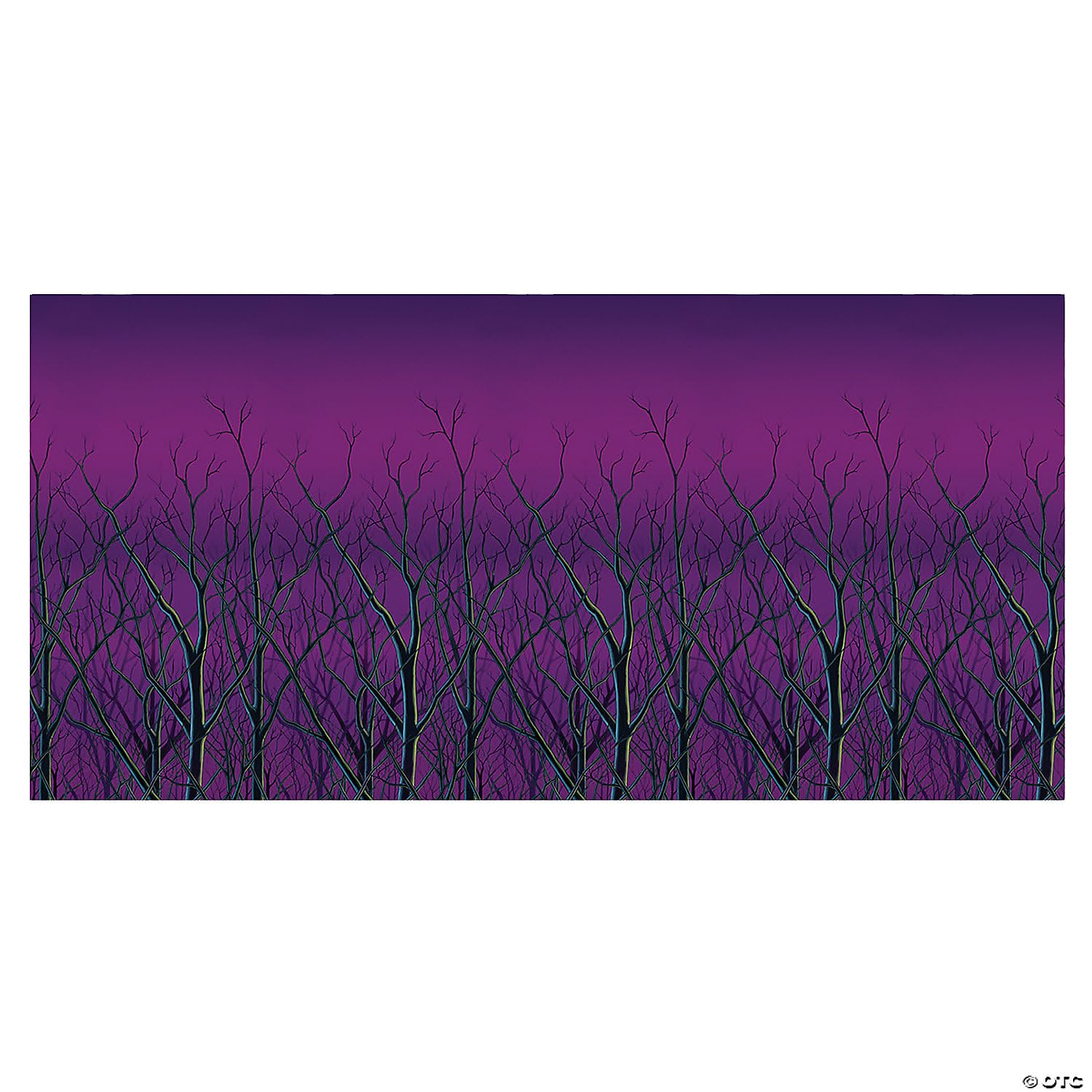 Beistle Spooky Forest Treetops Backdrop