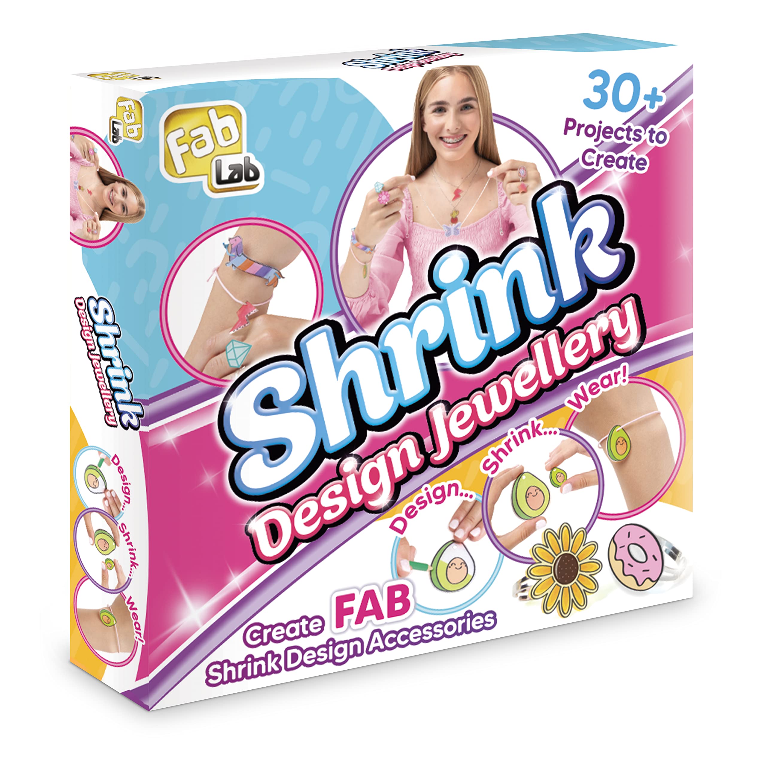 FabLab FL401A Shrink Design Kids Jewellery Making Kit
