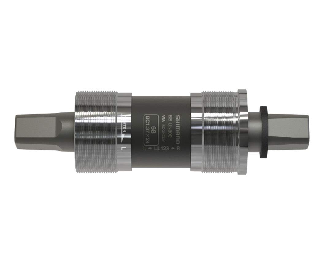 SHIMANO Square Type Bicycle Bottom Bracket - BSA 68MM, Spindle: 127.5MM (D-EL) - EBBUN300B27B