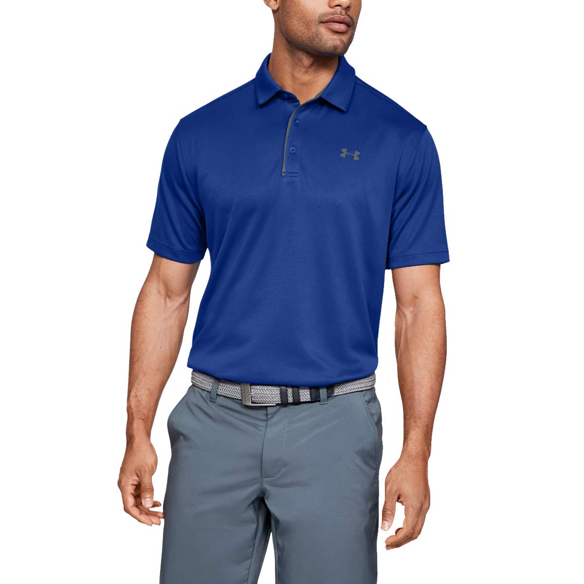 Under Armour Tech Men's Polo Shirt,Royal (400)/Graphite,4X-Large