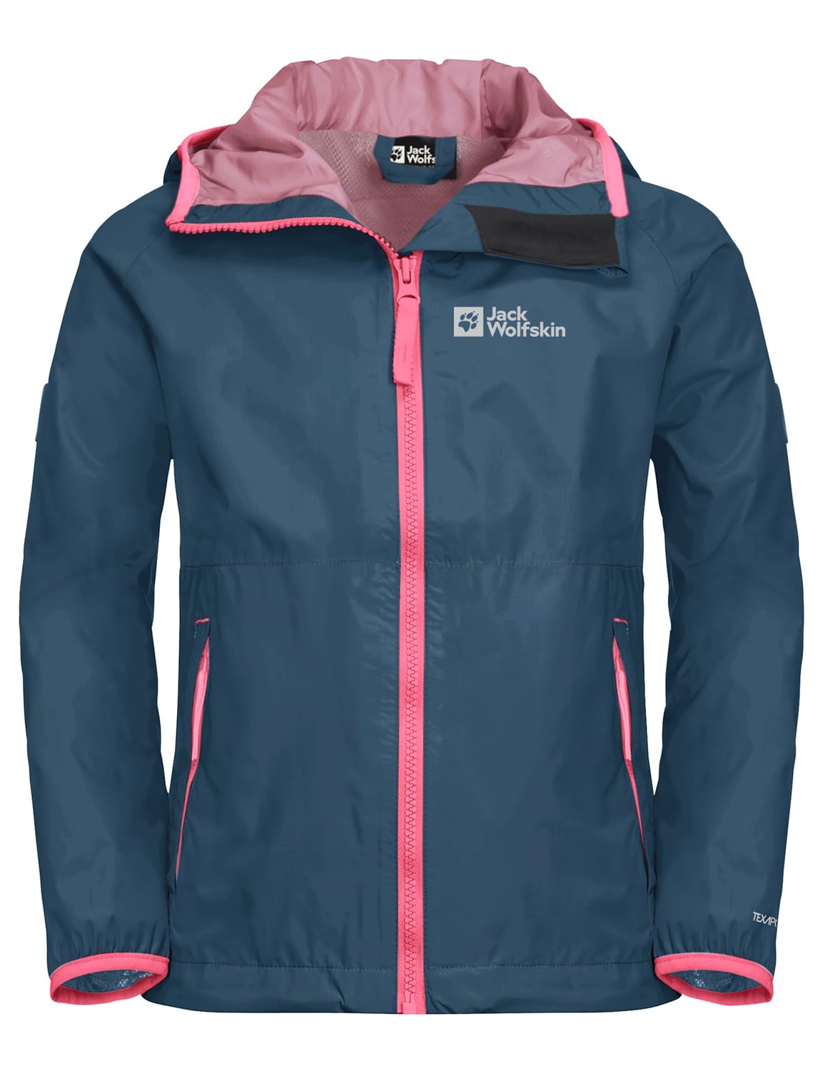 Jack Wolfskin Rainy Days Jacket K Rain jacket Dark Sea 140 (EU)