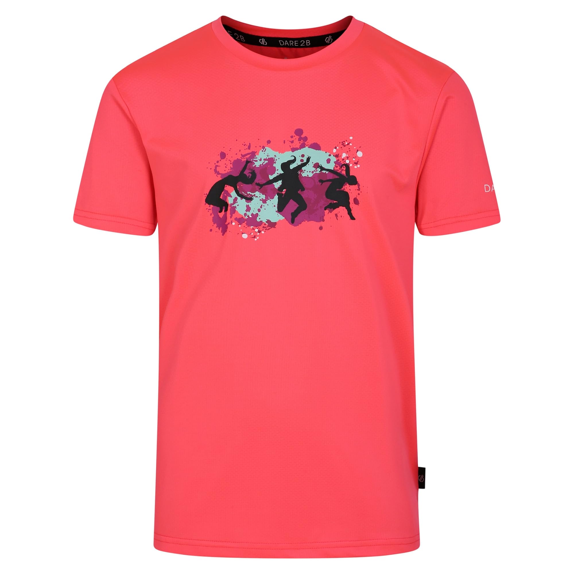 Dare 2b Mens Modulus Drawcord Joggers in Light Grey Jersey Cotton | Soft to wear with Ribbed Cuffed Hems