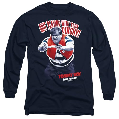 Tommy Boy Dinghy Mens Long Sleeve T Shirt, Navy, Medium