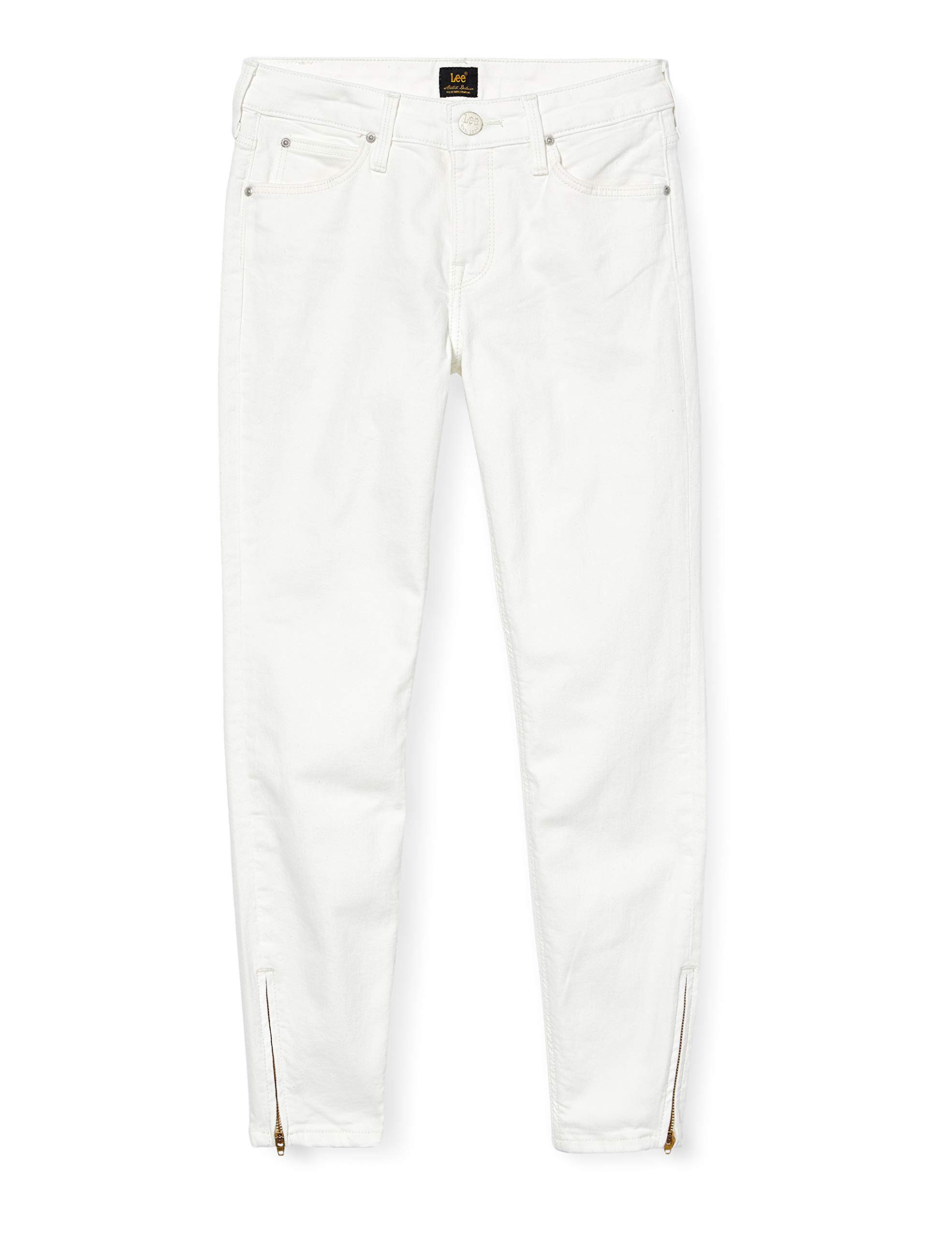 Lee Women's Scarlett Cropped' Jeans, White Rinse, 27W / 35L