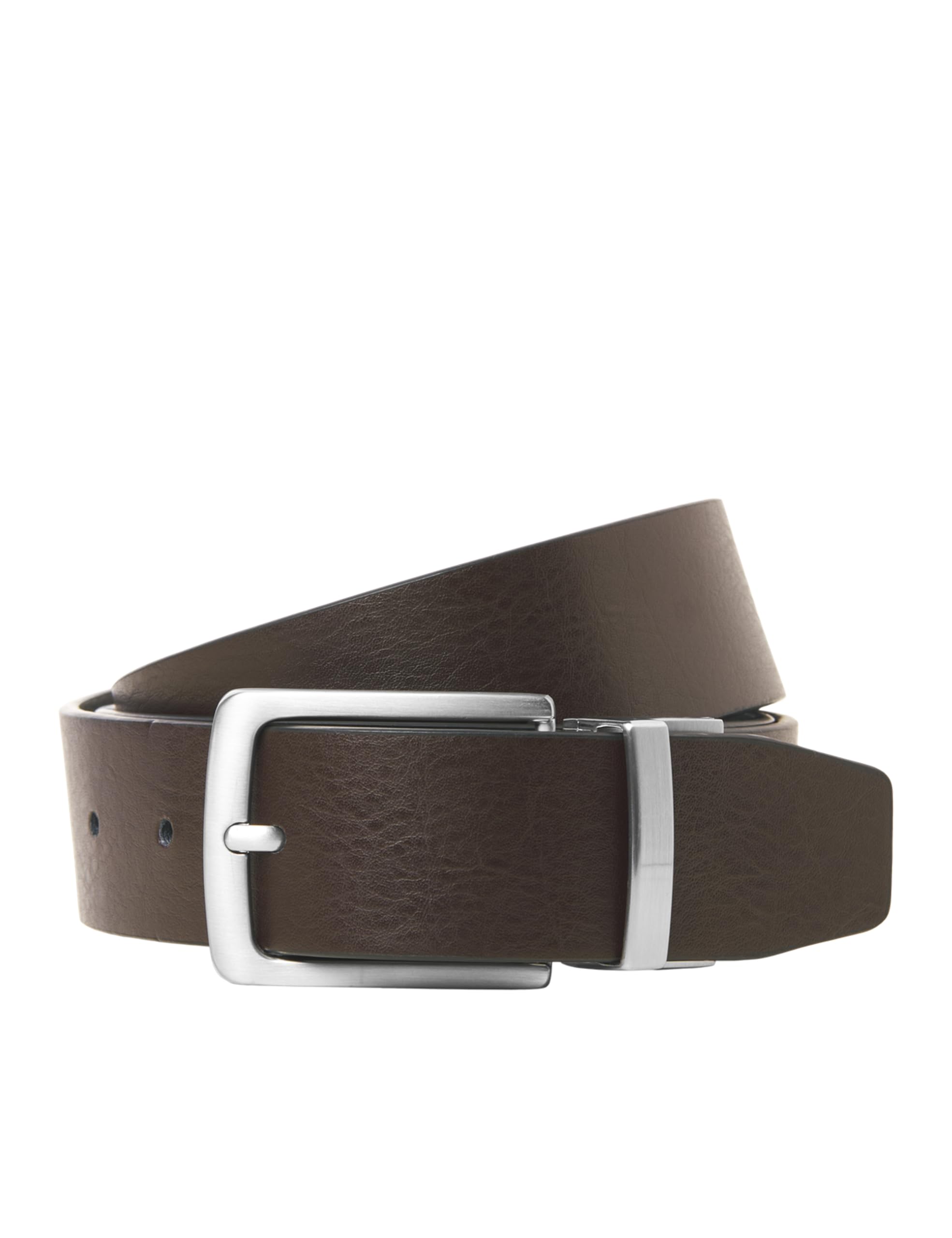JACK & JONES Men's Jacrio Reversible Leather Belt Noos, Black, Numeric_90, black, numeric_90