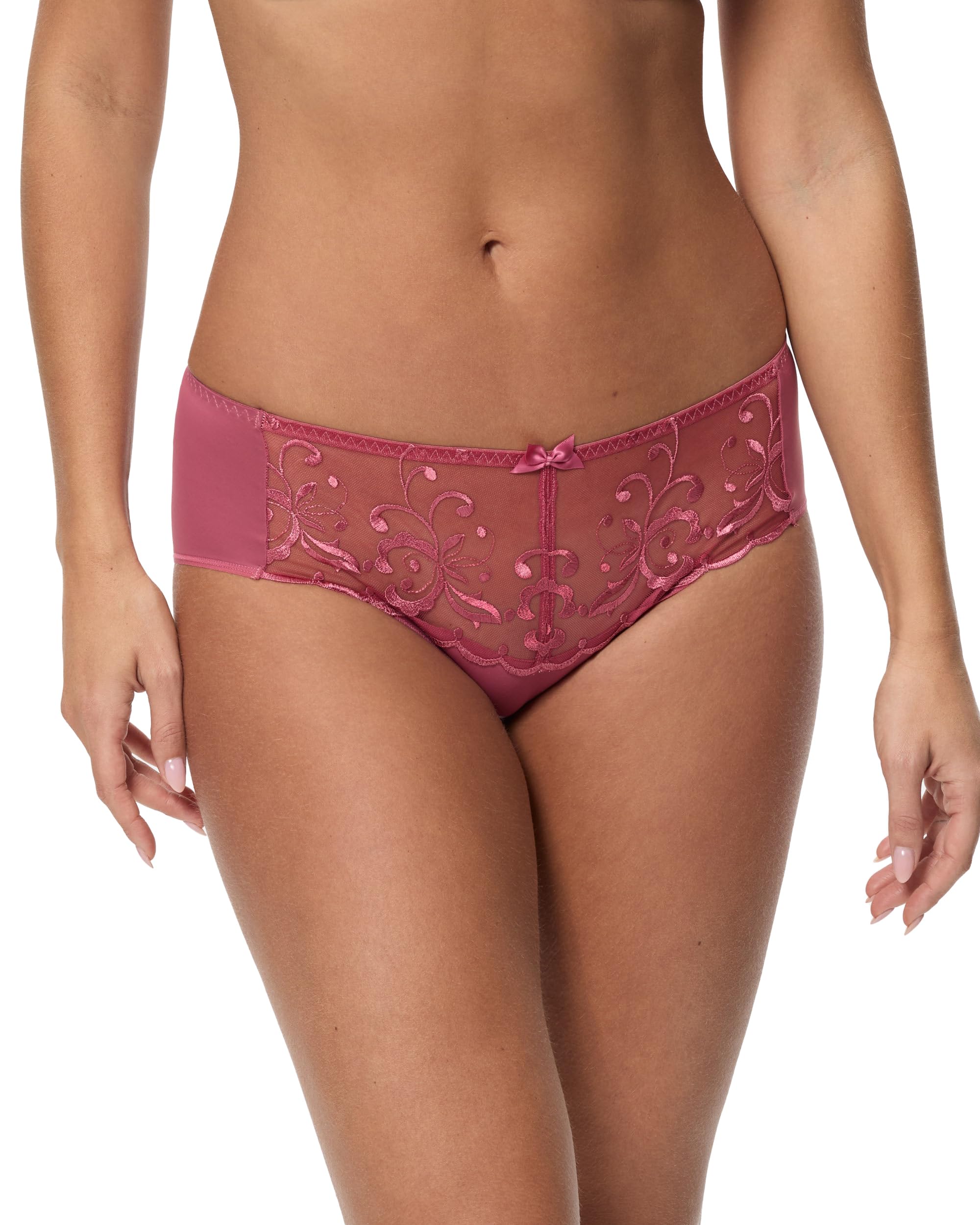 Playtex Brief Woman Essential Elegance Embroidery Brief x1, Pink, XXL