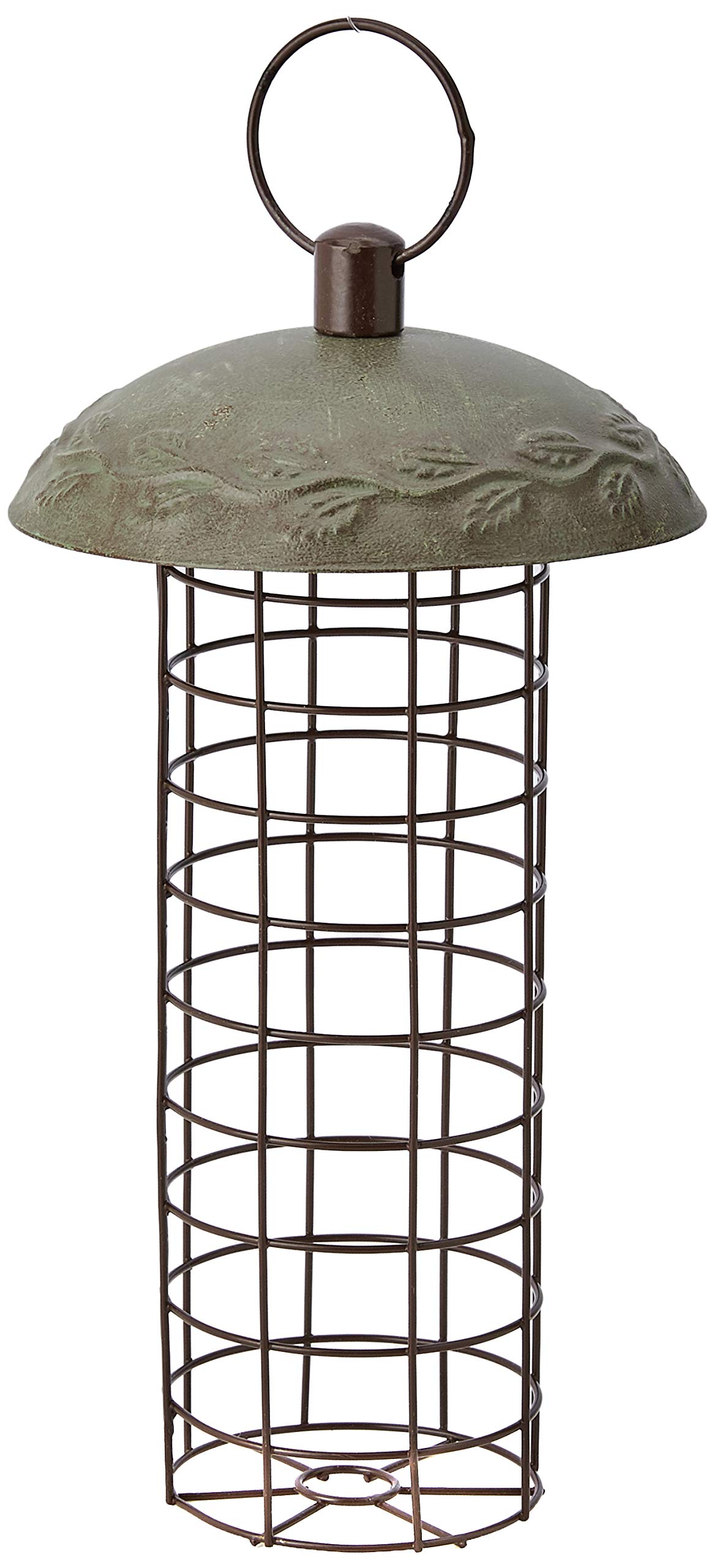 Peckish 60051221 Secret Garden Energy Suet Fat Ball Bird Feeder, 14 x 14 x 25 cm, Metallic