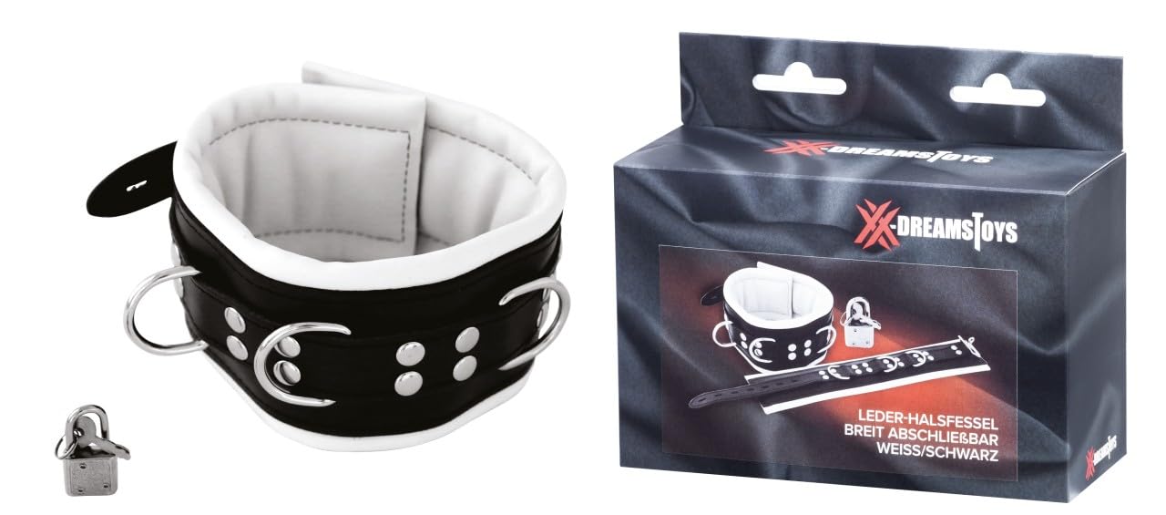 XX-DREAMSTOYS Neck Restraints Black/White One Size