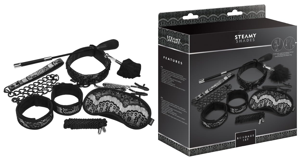 STEAMY SHADES Bondage Set Black/Silver One Size
