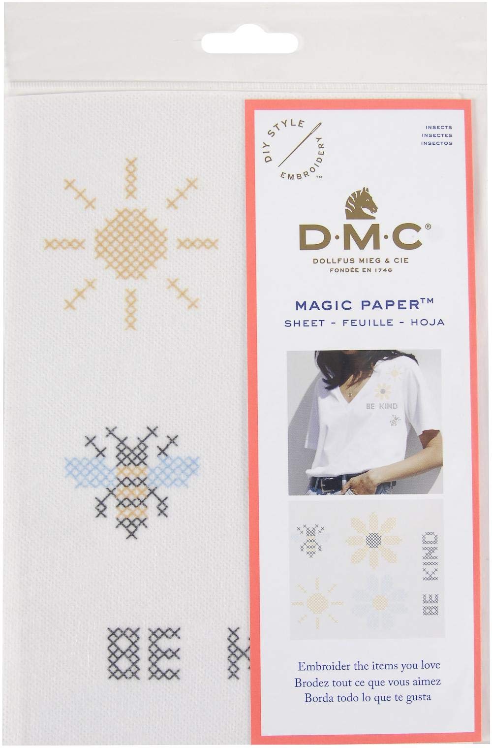 Insects Paper Magic Sheet Cross Stitch A5