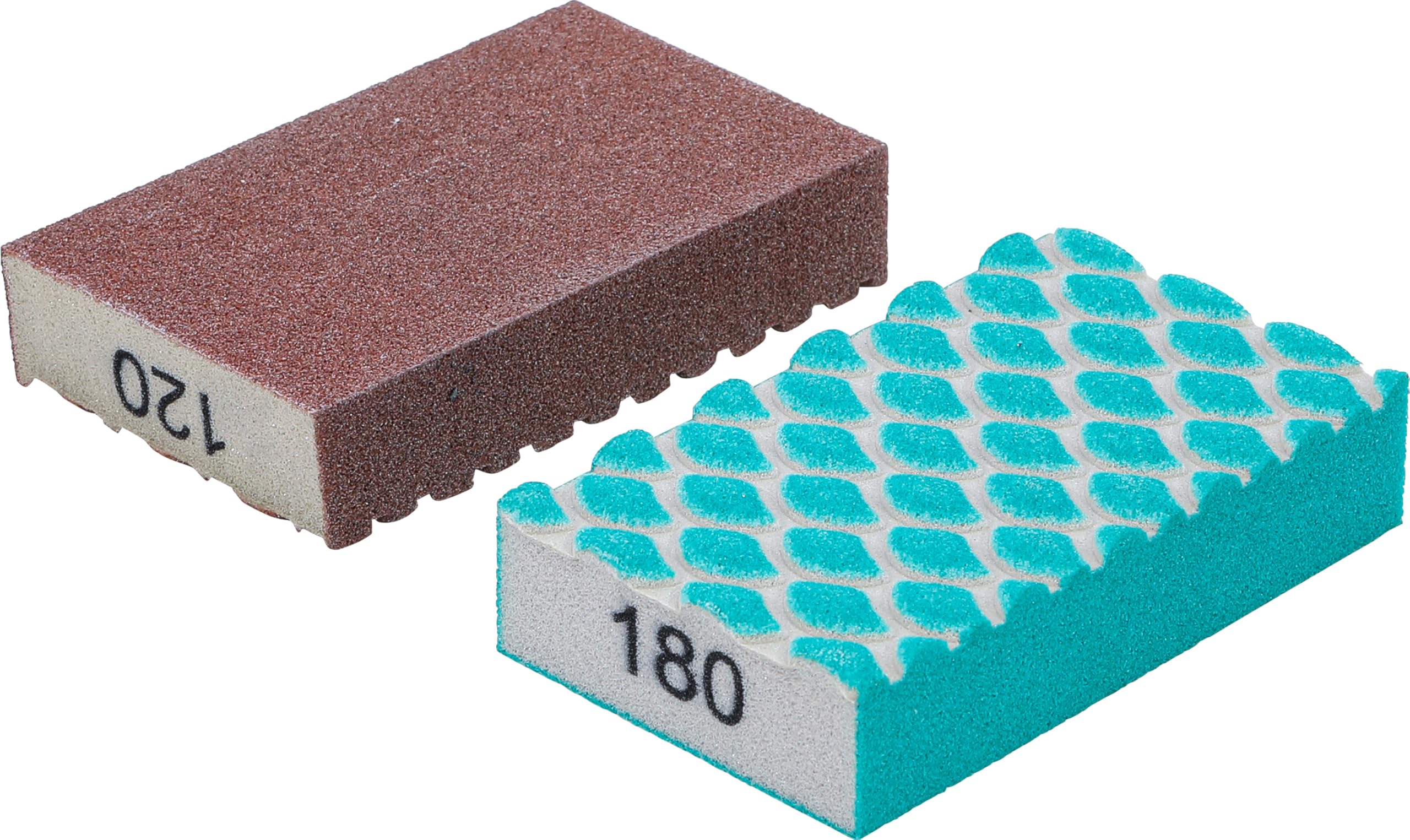 BGS Diy 80812 | Abrasive Sponge Set | K 120, 180 | 2 pcs.