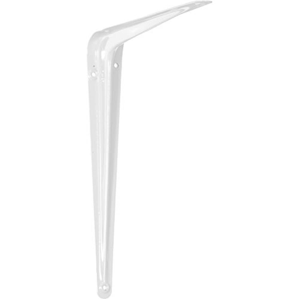 Merriway BH05462 (4 Pcs) London Style Shelf Brackets 125 x 100mm (5 x 4 Inch) White - Pack of 4 Pieces