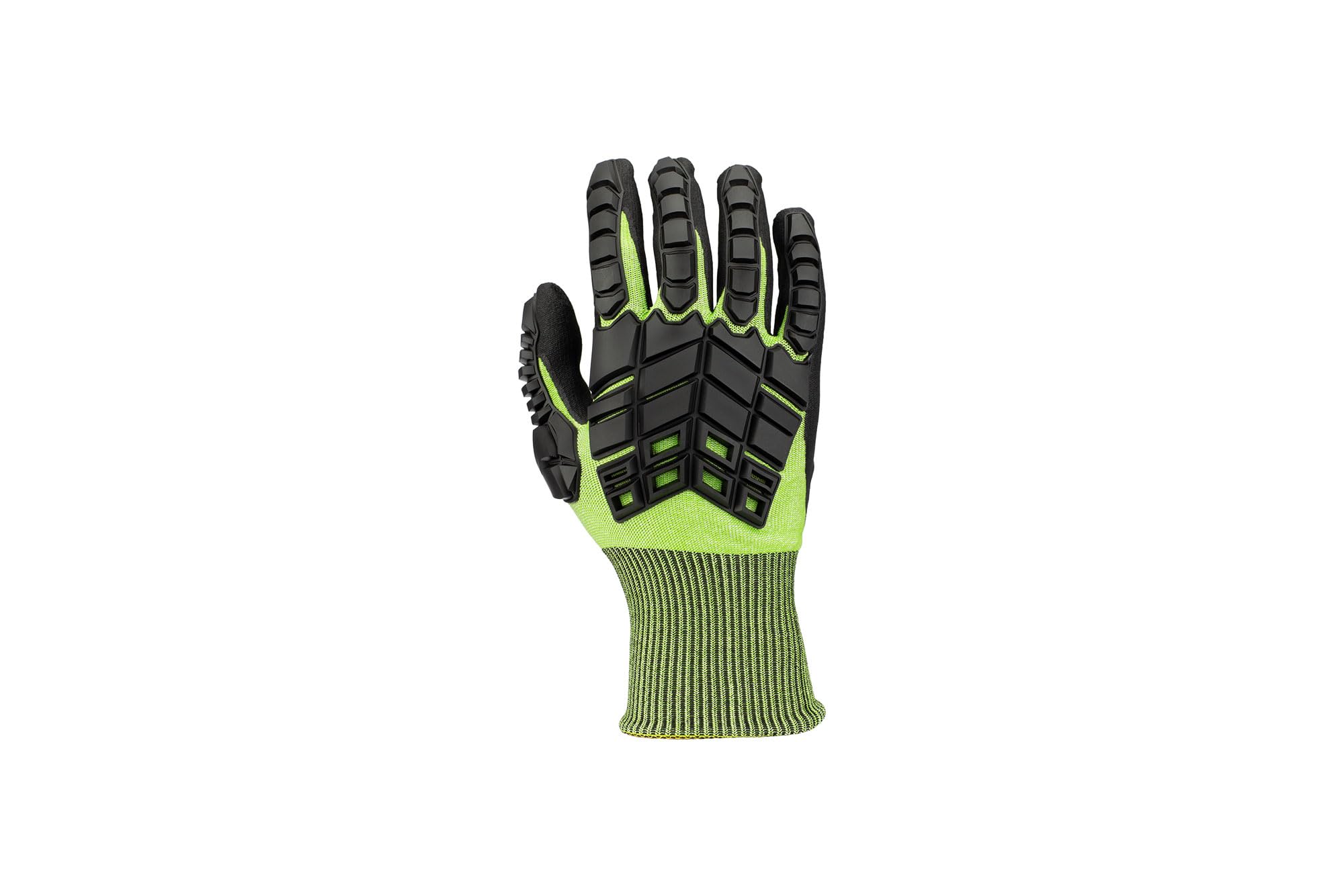 Honeywell Rig Dog Light NBR 233224N Knitted Cut Protection Gloves with Nitrile Foam Coating, Cut Level A4, Green/Black, Glass Fibre-Free, Size 8M, 2332524N-8 (BAG with 12 Pairs)