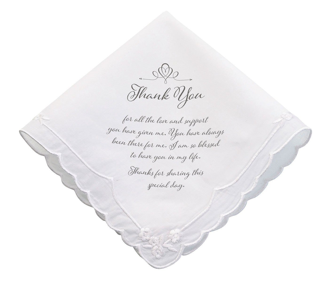 Lillian Rose Women's Thank You Hankie, 6.5"