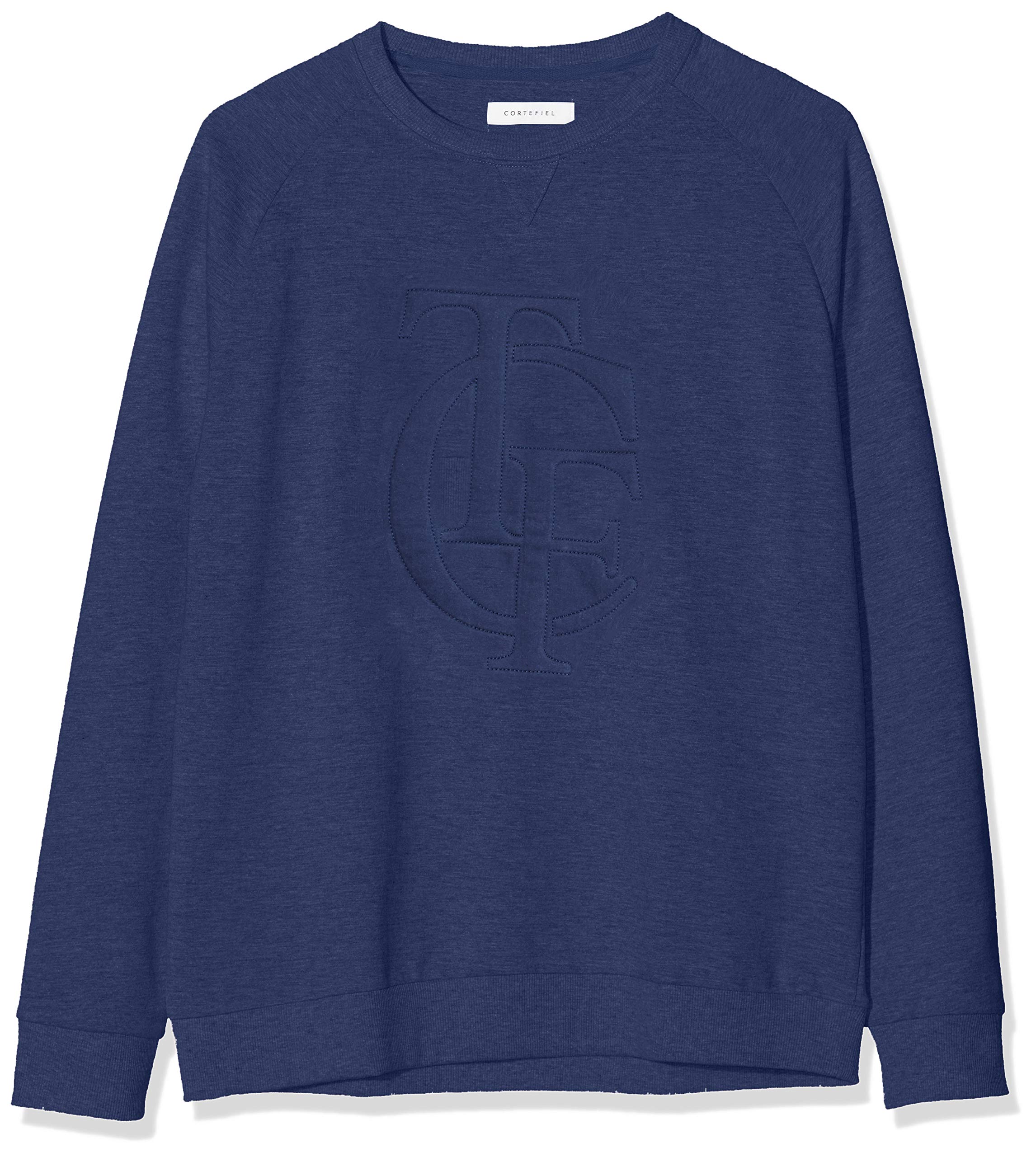 Cortefiel Men's C6cc Caja Logo Hoodie, Blue (Azul Marino 10), Small