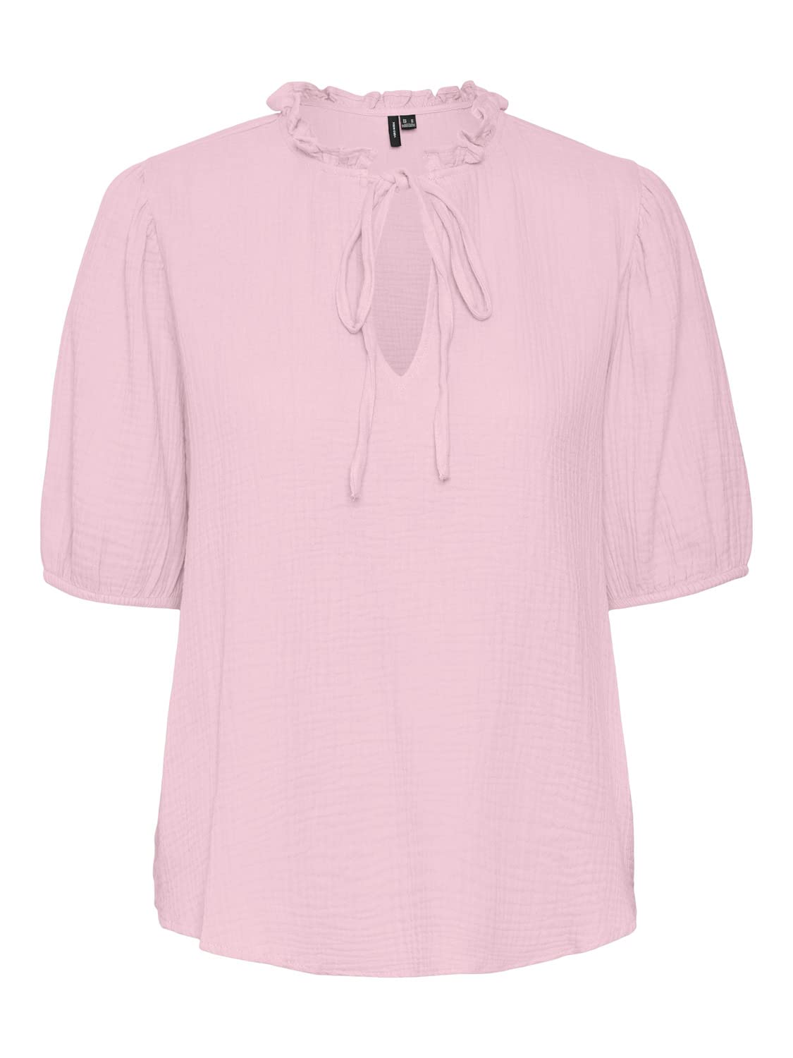 VERO MODA Women's VMNATALI NIA 2/4 Wide TOP WVN Vest, Bonbon, M