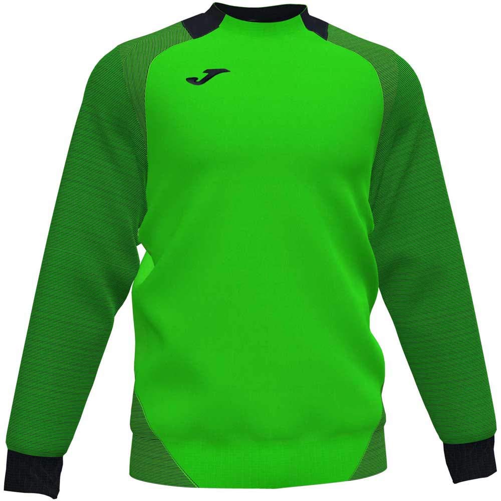 Joma Essential Ii Sweatshirts/Man, mens, 101510.021, Neon Green-Black, 5XS