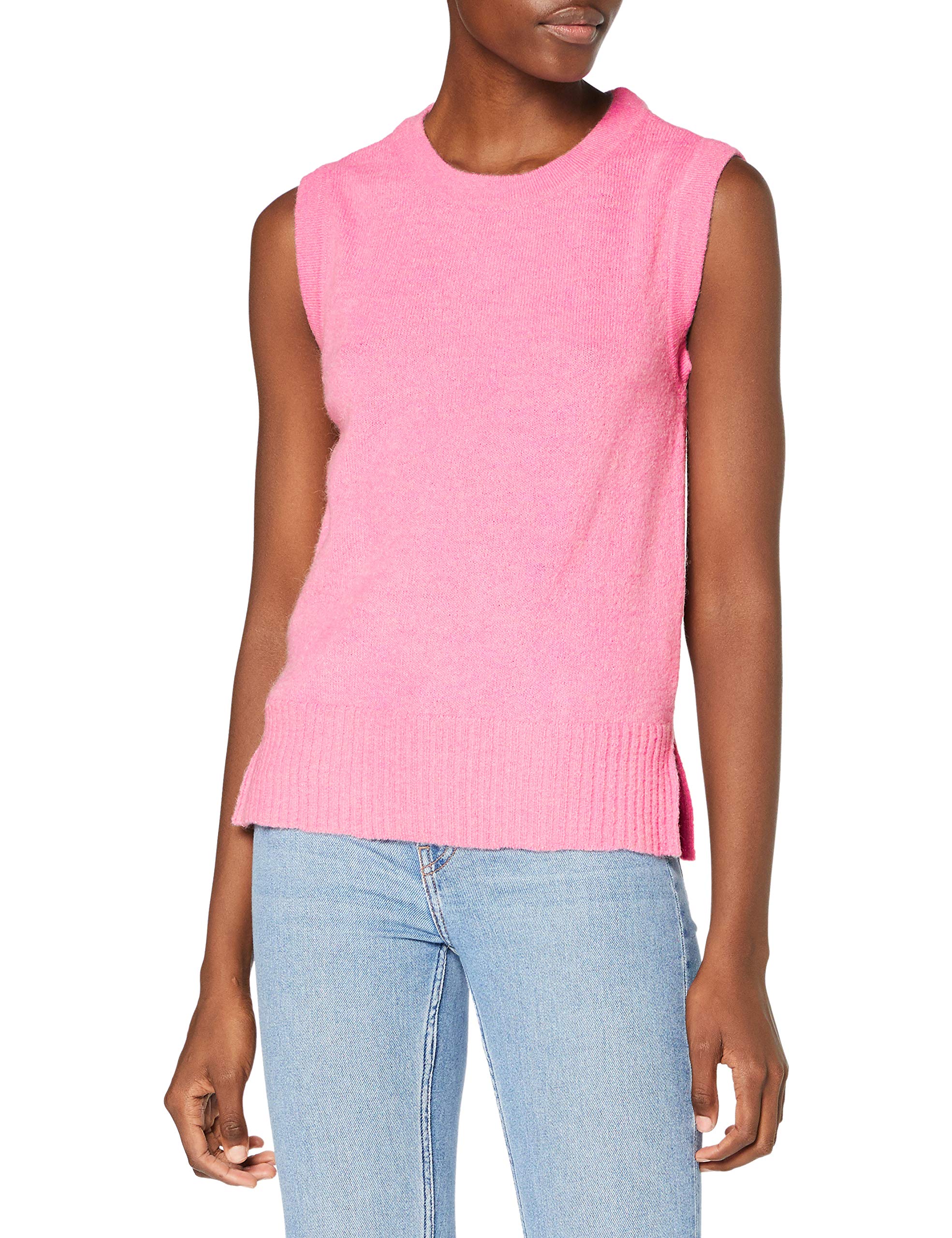 SPARKZ COPENHAGEN Women's Lissie Knitted Vest Sweater, Strawberry Ice, S