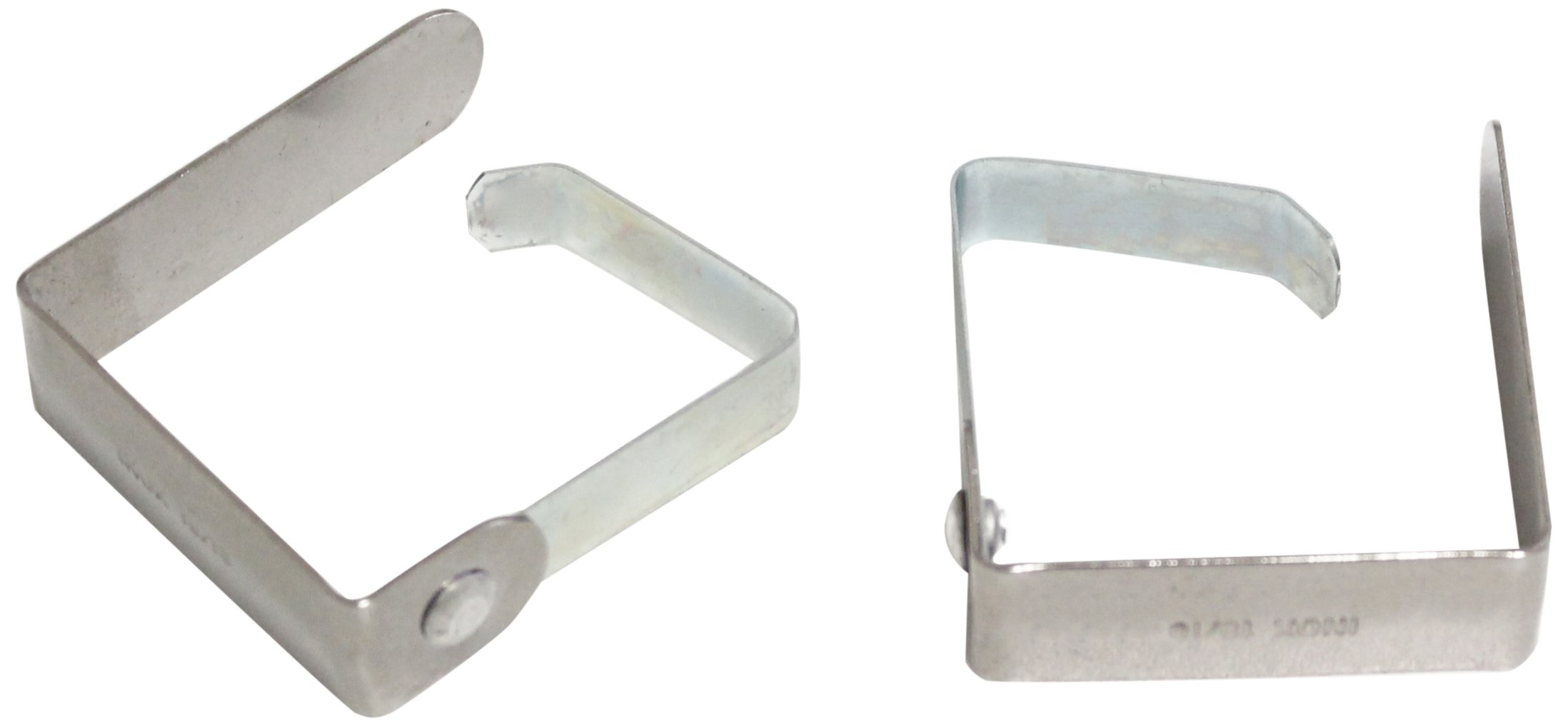 Calder INOX 18/10 Tablecloth Holder, Dim. 15 x 1 x 45 Mm, Pack of 50 Pieces, Steel, Silver, One Size