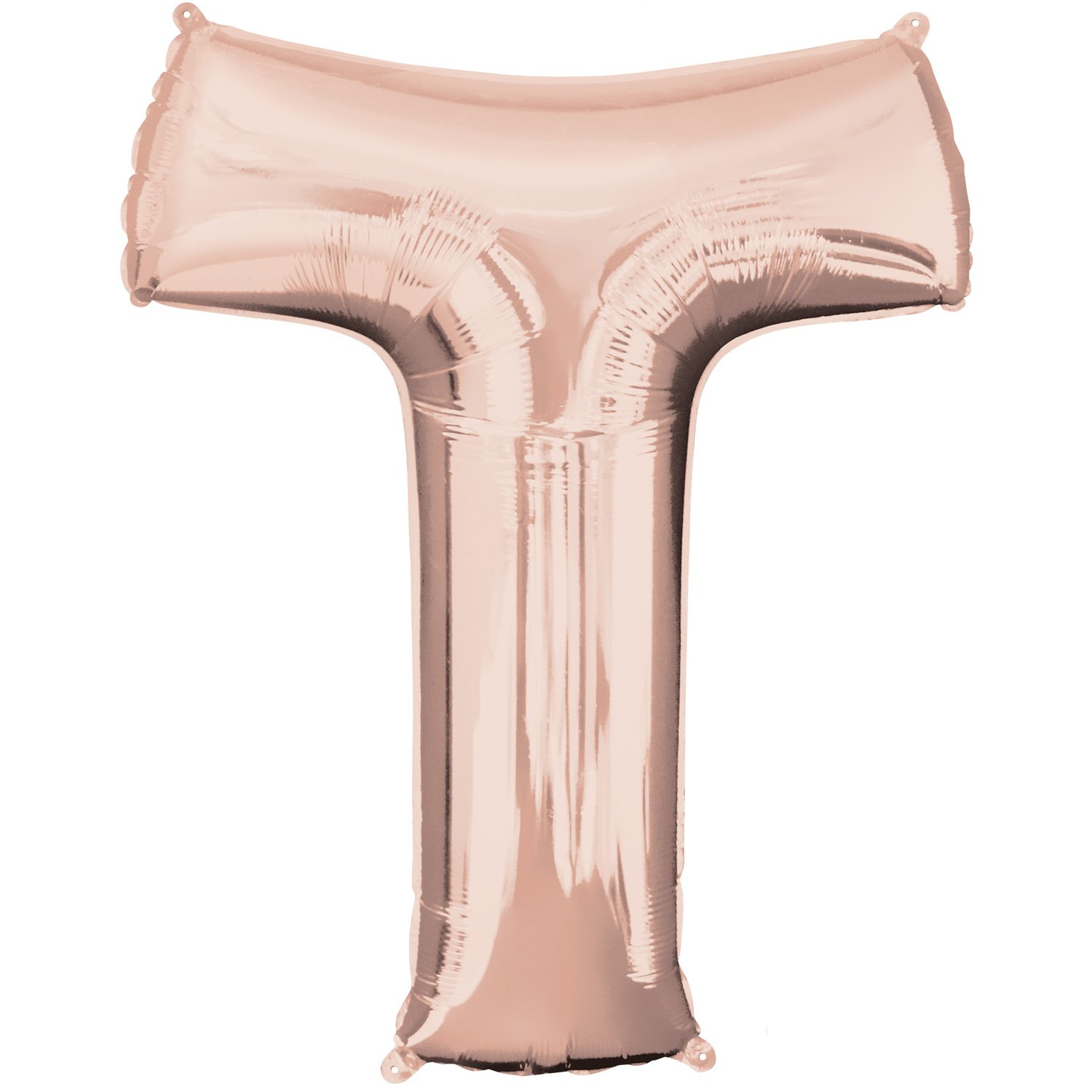 Amscan 3658301 S/Shape:Letter T Rose Gold