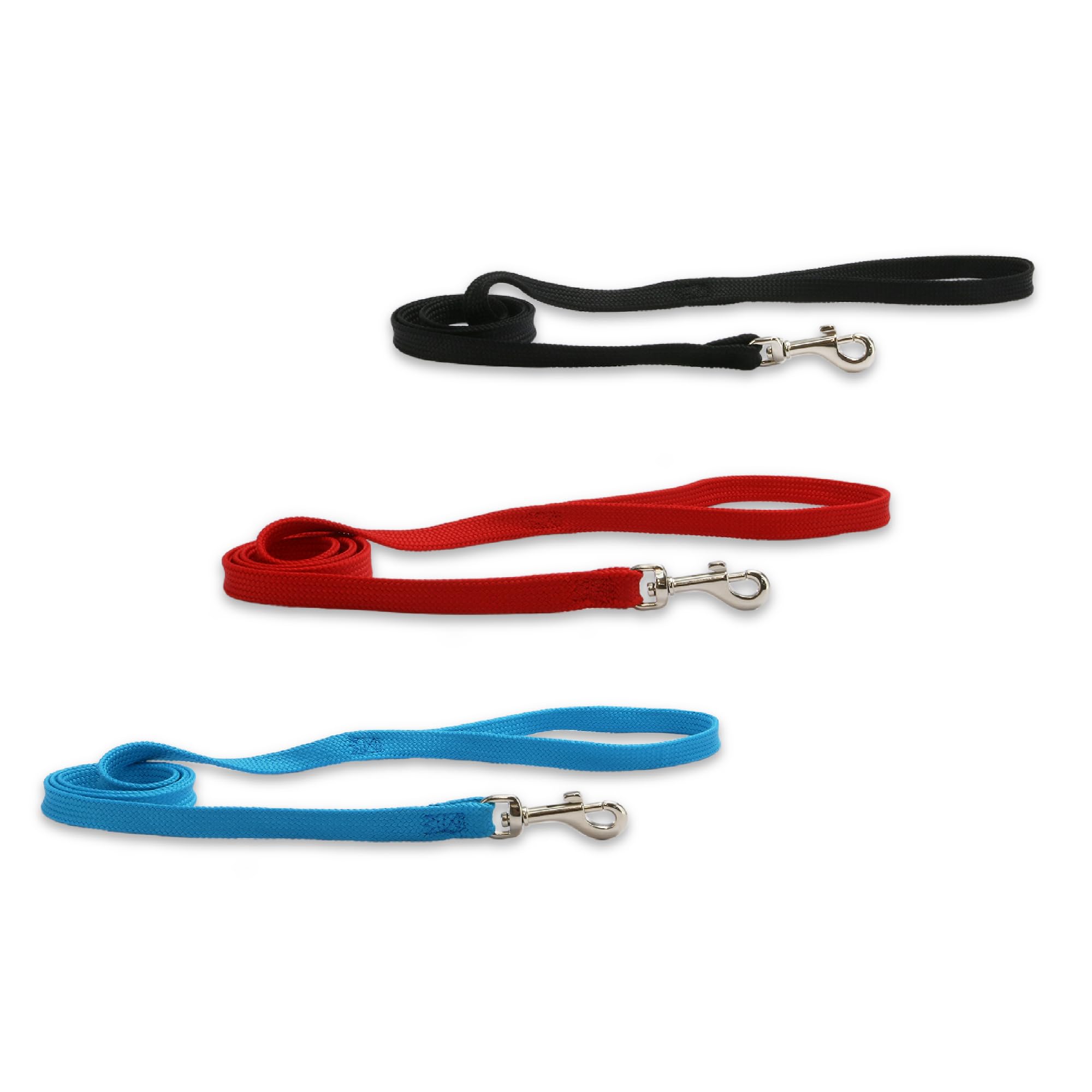 Ancol Made From Softweave Dog Lead in Black - Comfortable 100% Recycled Softweave Pet Accessory - Puppy Walking Leash - 1m x 10mm