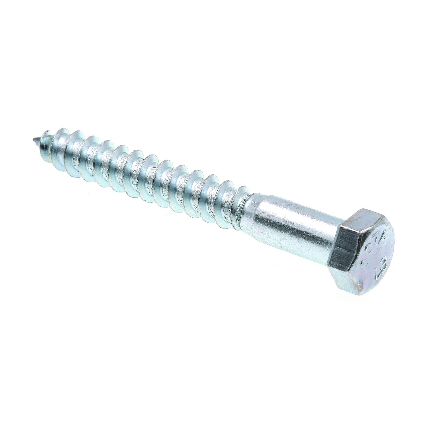 Prime-Line 9056275 Lag Screw Bolt, Hex Head, 3/8 in X 3 in, Zinc Plated Steel, Pack of 25