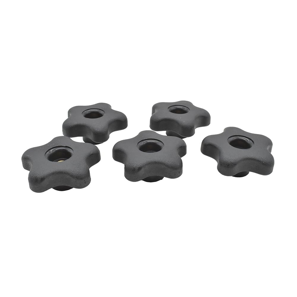 Big Horn 19707B-5PK 5 Star Thru Knob 1/4 x 20 (5/PK)