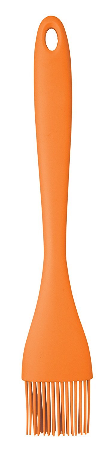 Colourworks Silicone Basting/Pastry Brush, 26 cm - Orange