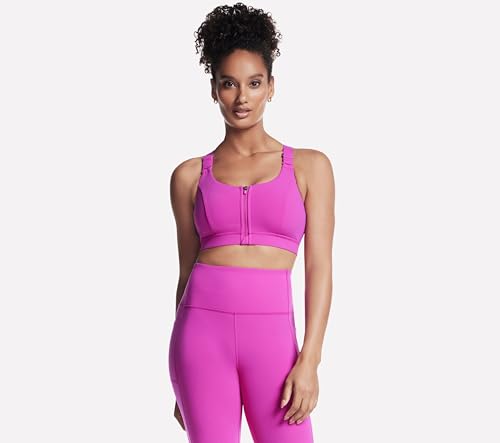 Skechers Women's Go Walk Zip Front Bra Pink S