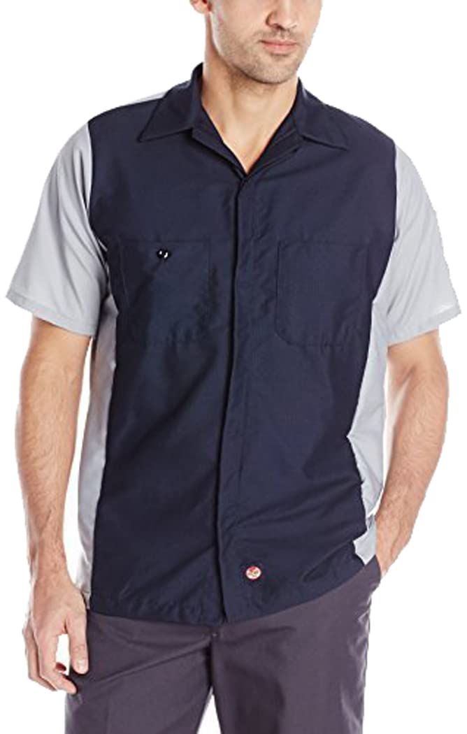 Red Kap mensSY20Men's Ripstop Crew Shirt, Short Sleeve Short Sleeve T-Shirt - Multi - XXL Tall